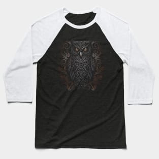 painting in dark style about the life of a Owl Head Baseball T-Shirt